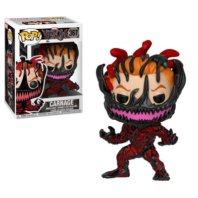 Marvel funko venin - pop ! figurine de collection vinyle bobble-head carnage 9 cm - multicolore