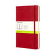 Carnet classique Moleskine - grand - couverture rigide - vierge - rouge