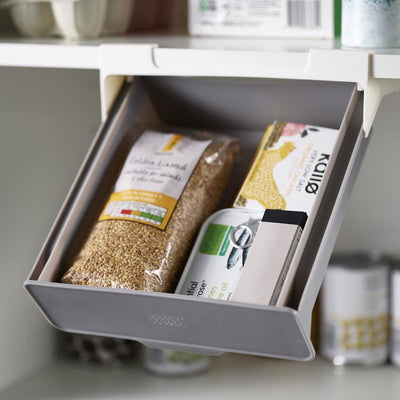 Organisateur d'armoires de cuisine Joseph Joseph - tiroir pour étagère sous la cuisine - autocollant - espace de rangement supplémentaire