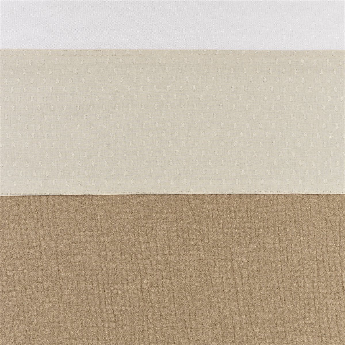 Drap de berceau Meyco bébé plume - sable doux - 100x150cm - 0,3 tog