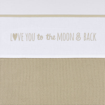 Drap de berceau Meyco baby love you to the moon - sable - 100x150cm - 0,3 tog