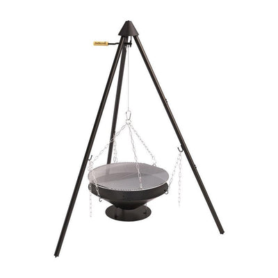 Barbecook junko - BBQ à bois trépied - surface de grill 60cm - incl. sac de transport