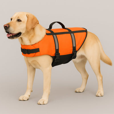Gilet de sauvetage pour chien Flamingo - gilet de sauvetage pour chien - gilet de sauvetage pour chien xl - gilet de sauvetage marin - orange fluorescent
