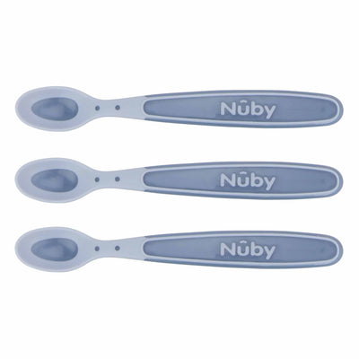 Nûby nuby - cuillères pour bébé thermosensibles - couleur non sélectionnable - 3 pcs