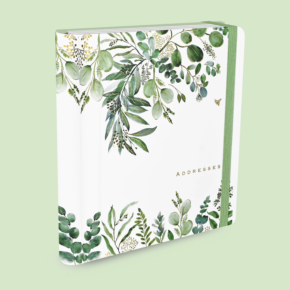 Grand carnet d'adresses Peter Pauper eucalyptus