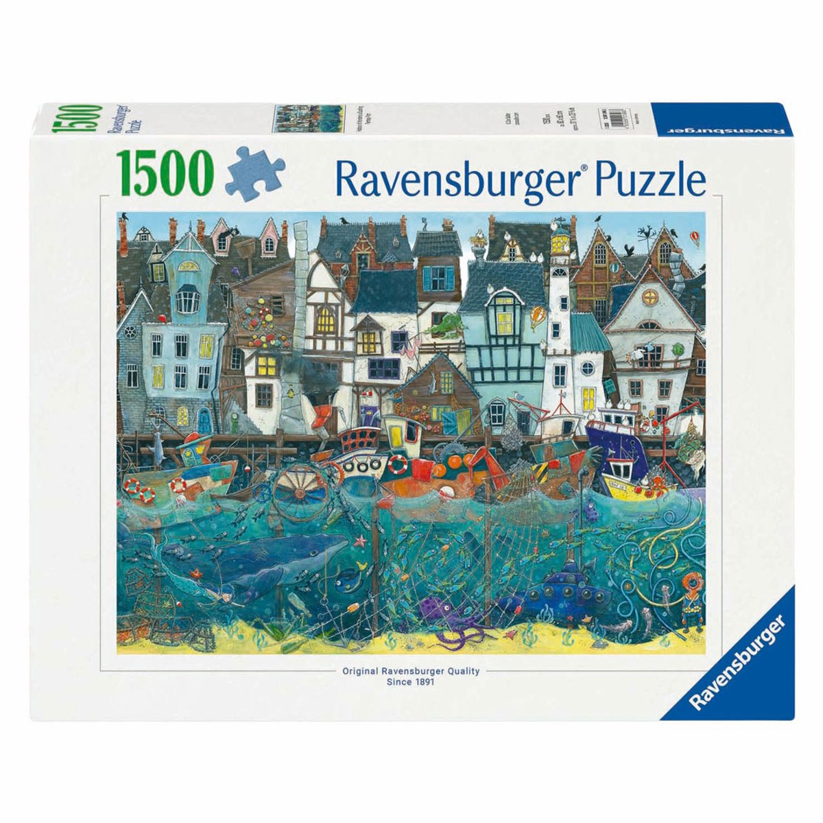 Ravensburger puzzle port des merveilles - un port fantastique animé - 1500 pcs.
