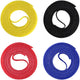 Étiquetez le câble ltc 1230 19 pouces velcro jaune, noir, rouge, bleu
