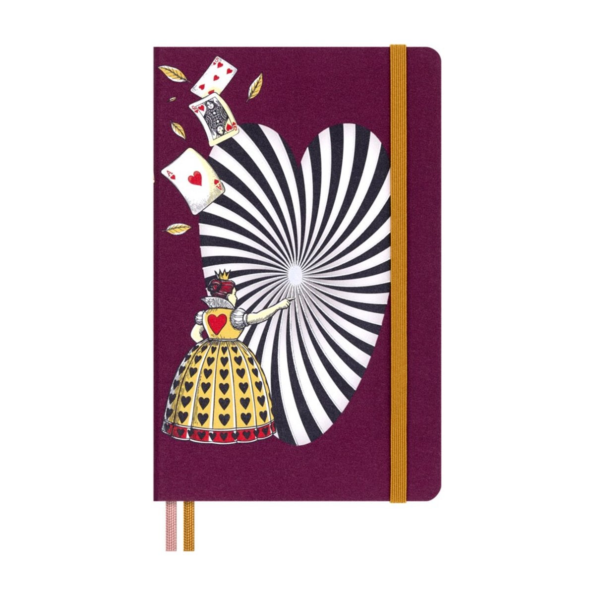 Moleskine édition limitée - les aventures d'Alice au pays des merveilles - grand carnet - couverture rigide - vierge