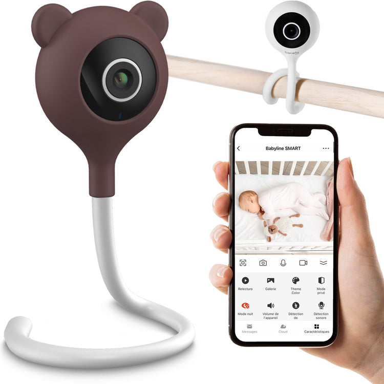 Lionelo babylline smart – babyphone intelligent – installez-le n'importe où – détection de mouvement et de son – contrôle par application – vision nocturne – communication bidirectionnelle – capteur de température