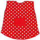 Tablier Goki - rouge à pois blancs - coton - 3 ans