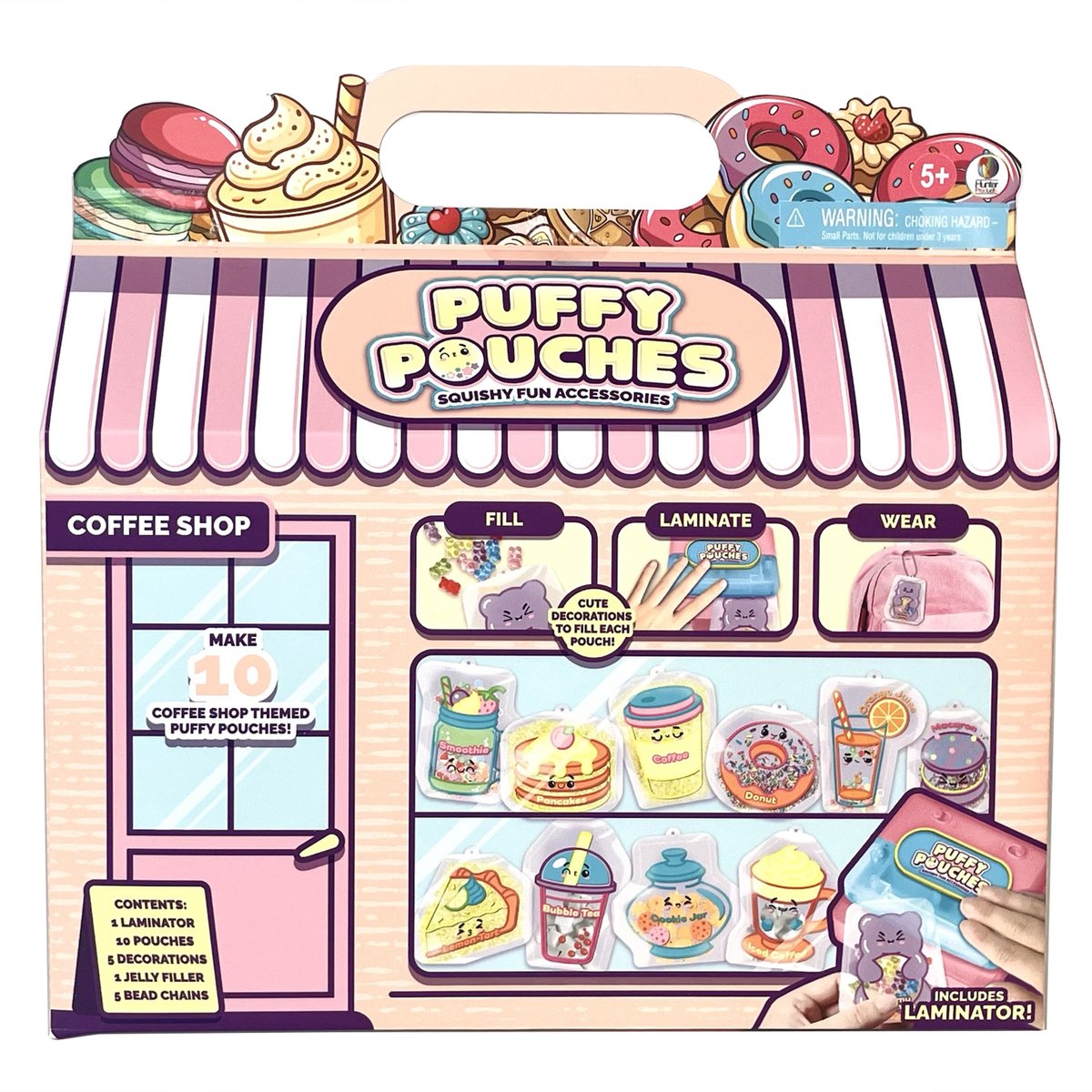 Pochettes gonflées - coffrets thématiques - coffee shop