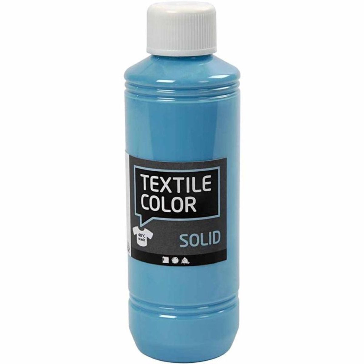 Creativ Company Couleur textile couvrant la peinture textile turquoise bleu, 250 ml