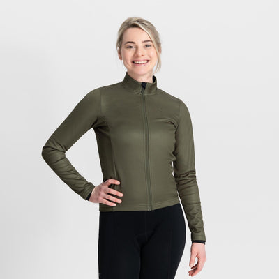 Rogelli core veste de cyclisme hiver femme - coupe-vent - vert - xxl