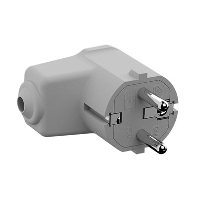 Bachmann 960.302 fiche coudée avec terre de sécurité polyamide 250 v gris-blanc (ral 7035) ip20