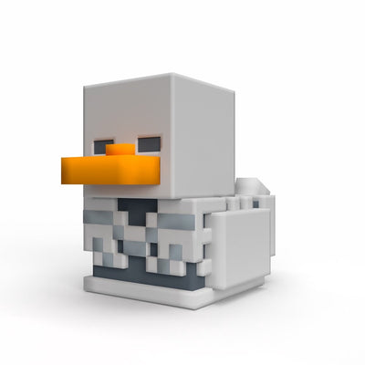 Tubbz numskull - mini canard en caoutchouc - minecraft - squelette (édition badeen) - 5cm