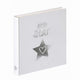Walther uk-206 petite étoile - album bébé - taille 28x30,5 cm - blanc avec impression feuille d'argent