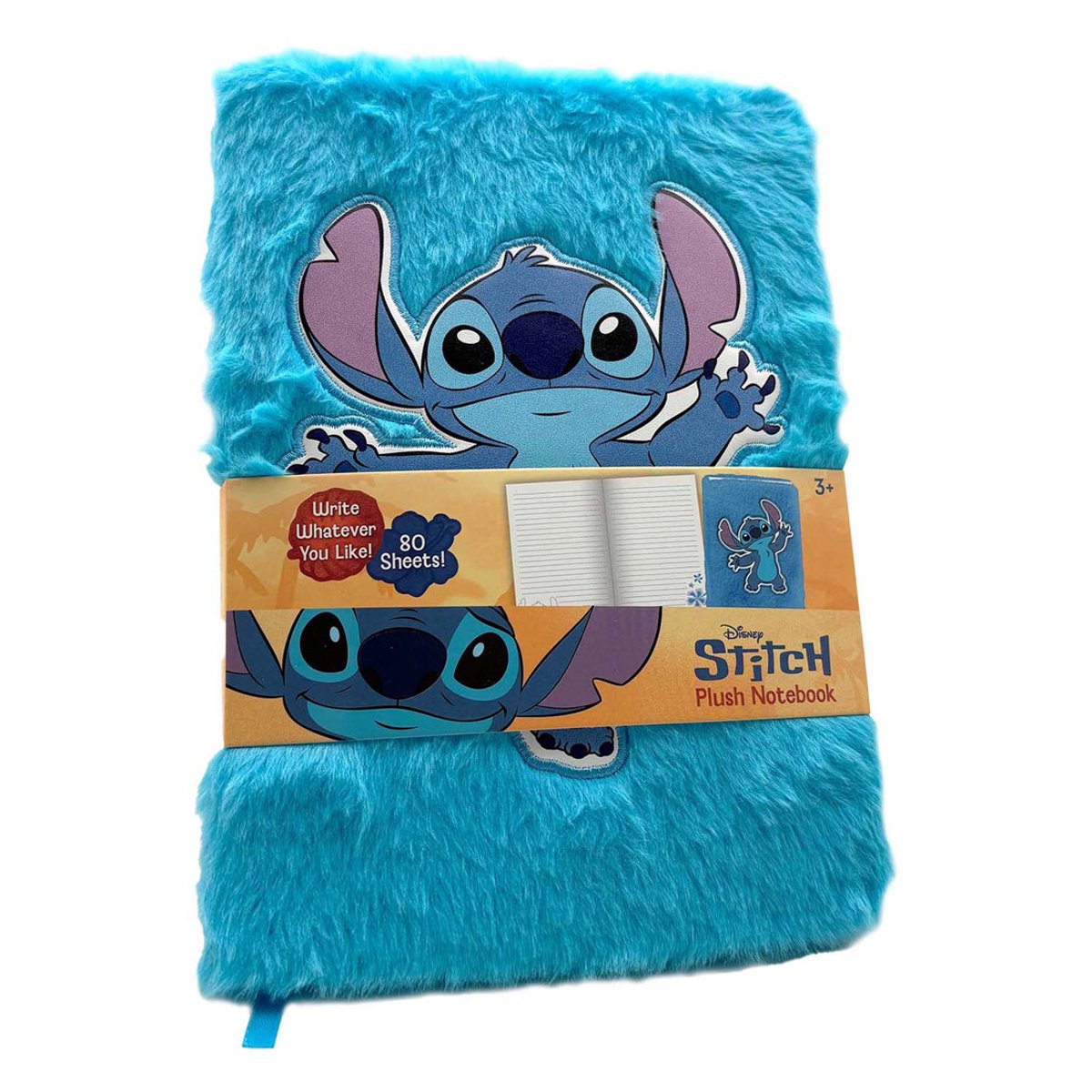 Carnet en peluche Stitch