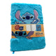 Carnet en peluche Stitch