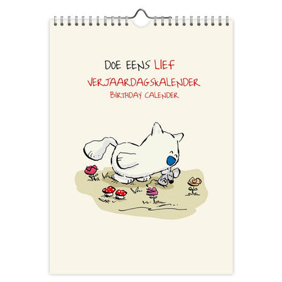 Calendrier d'anniversaire Comello be nice - 18x25 cm