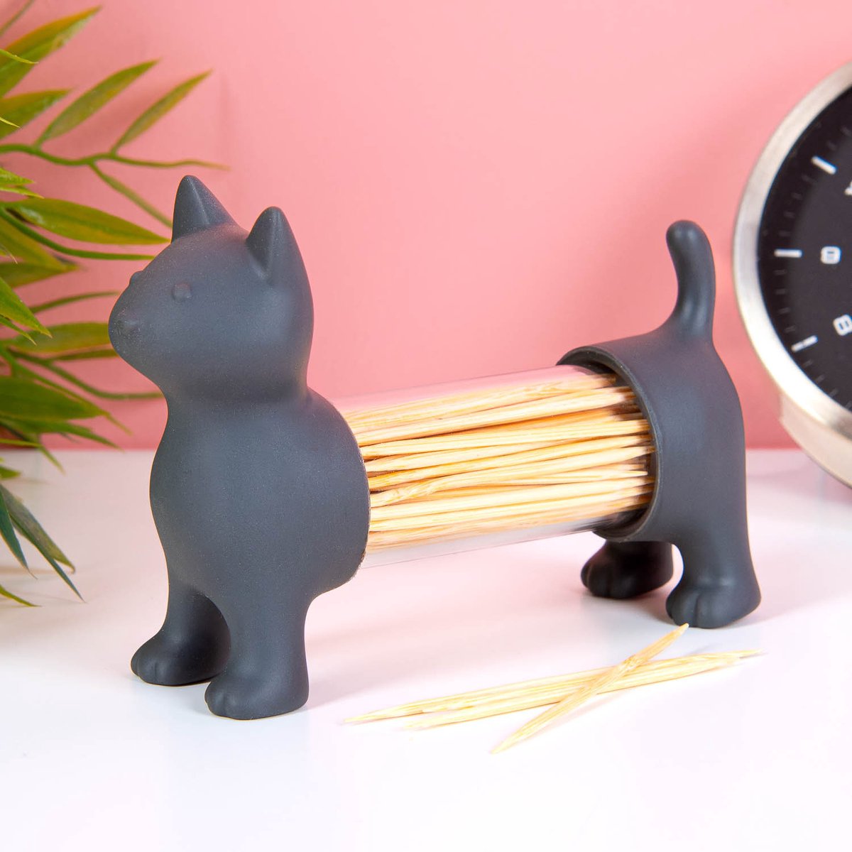 Porte-bâtons à cocktail chat Balvi - gris