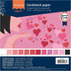 Florence • papier cartonné 216g texture 30,5x30,5cm multipack saint-valentin 24x