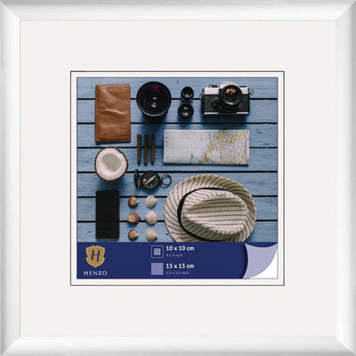 Cadre photo Henzo - - napoli - format photo 15x15 cm - blanc