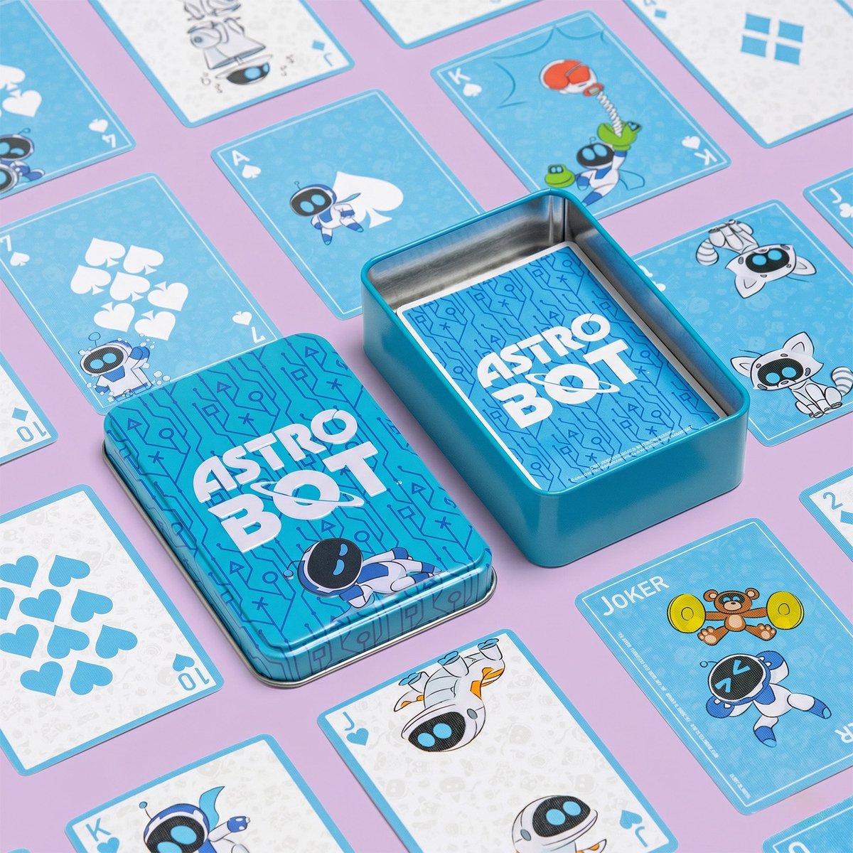 Jeu de cartes Paladone Astro Bot en boîte