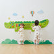Vigatoys - bois - plateau de jeu mural - crocodile junior large - longueur 180cm