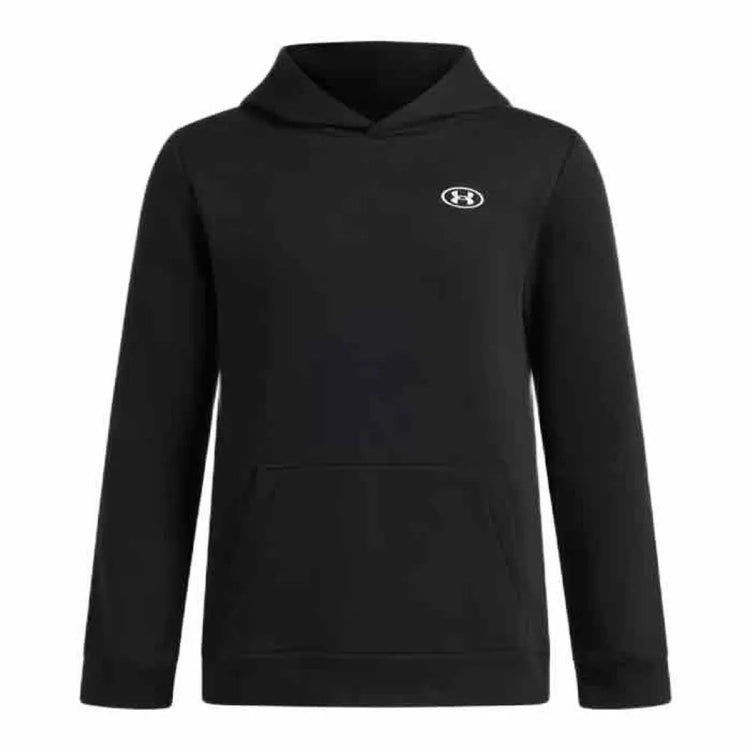 Under Armour UA B Rival Fleece Hoodie-blk Pull de sport pour garçons - Noir ultime - Blanc