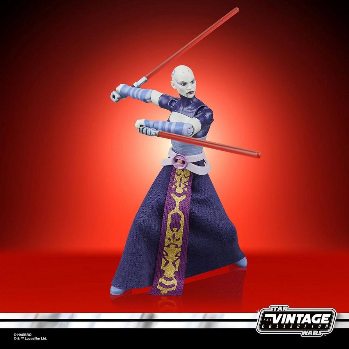 Star Wars Hasbro : Figurine The Clone Wars Vintage Collection Asajj Ventress figurine articulée 10 cm