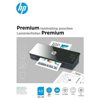 HP 9127 films de plastification premium a3 - pochettes de plastification pour plastification à chaud - brillant - 125 microns - 50 pièces
