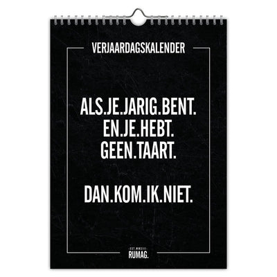 Calendrier d'anniversaire Rumag - a4