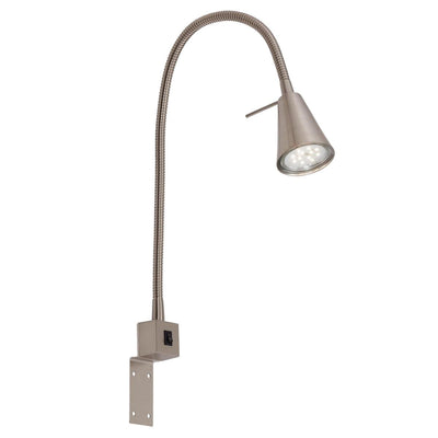 Briloner tuso - applique - lampe de chevet - incl. lumière blanc chaud 3 000 k - gu10 - nickel mat - métal - 40,3 x 21,7 x 5,8 cm