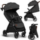 Poussette Lionelo Ingrid - poussette jusqu'à 22 kg - système de pliage automatique - roues EVA 360° - auvent XXL avec UPF50+ - dossier et repose-pieds réglables - panneau de ventilation panoramique - porte-gobelet et panier
