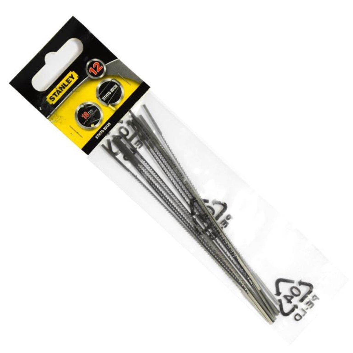 Stanley 12 x lames de scie à chantourner 18 dents pouces