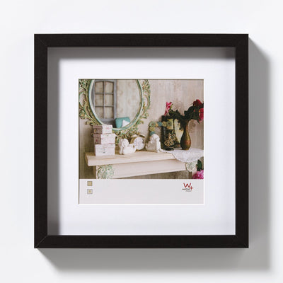 Walther Stockholm - cadre en bois mdf - format photo 30x30 cm - noir