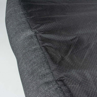 Duvo + lit pour chien duratex gris foncé l-100x70x20cm