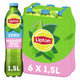 Bouteille verte de thé glacé Lipton - mangue zéro - sans sucre - 6 x 1500 ml - pack économique