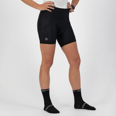 Rogelli core pantalon de cyclisme court - femme - noir - taille xs