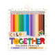 Ooly - colorier ensemble - crayons de couleur - 24 pièces