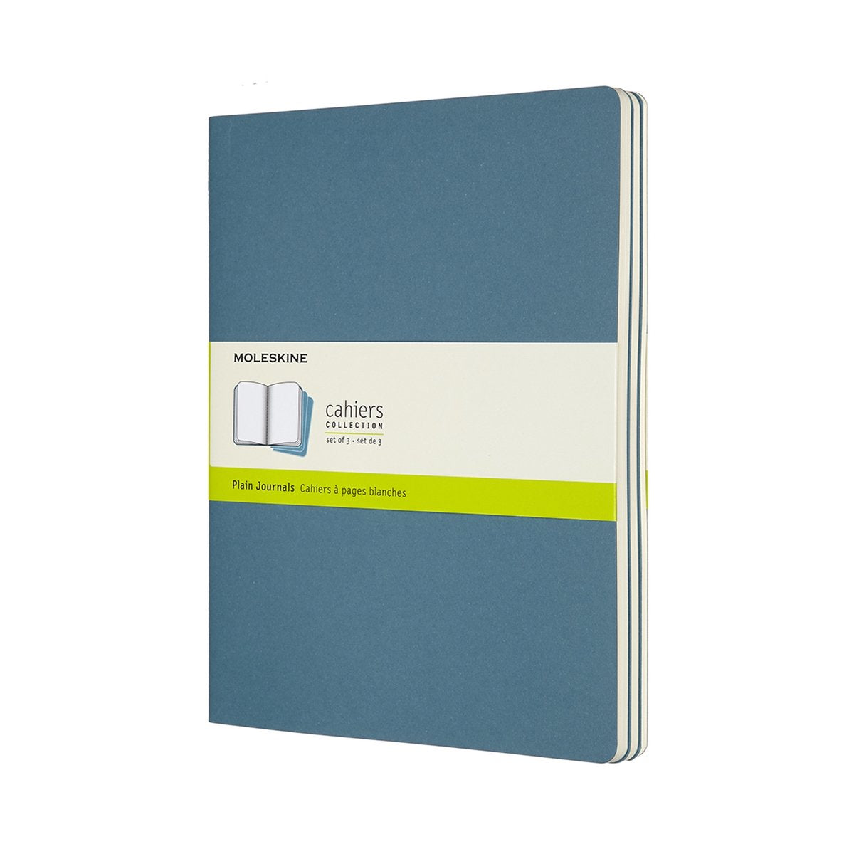 Carnets Moleskine - extra large - vierges - bleu - lot de 3