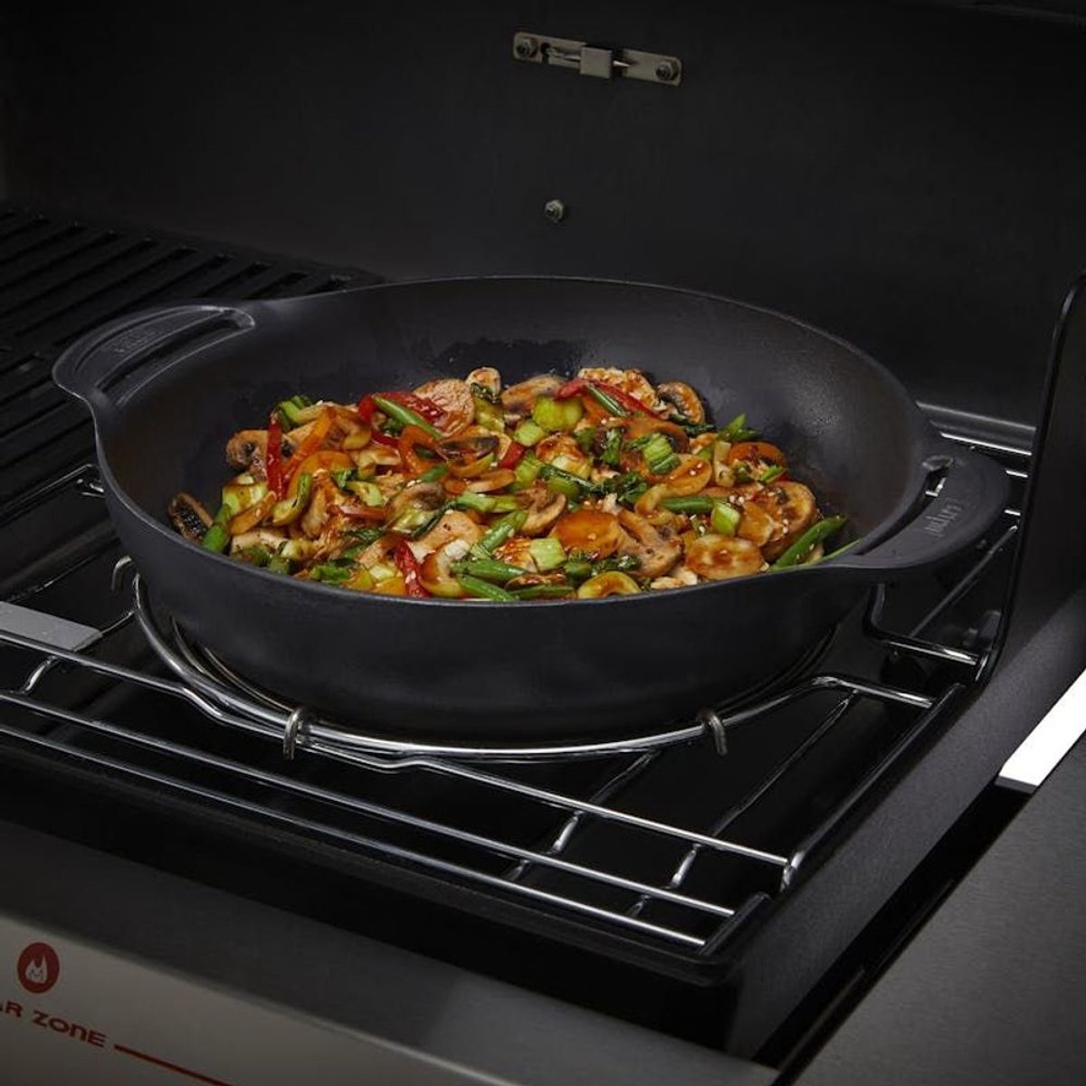 Wok à vapeur fabriqué par Weber