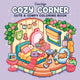 Coloriage Coco wyo espaces cosy - coin cosy - - livre de coloriage pour adultes et enfants