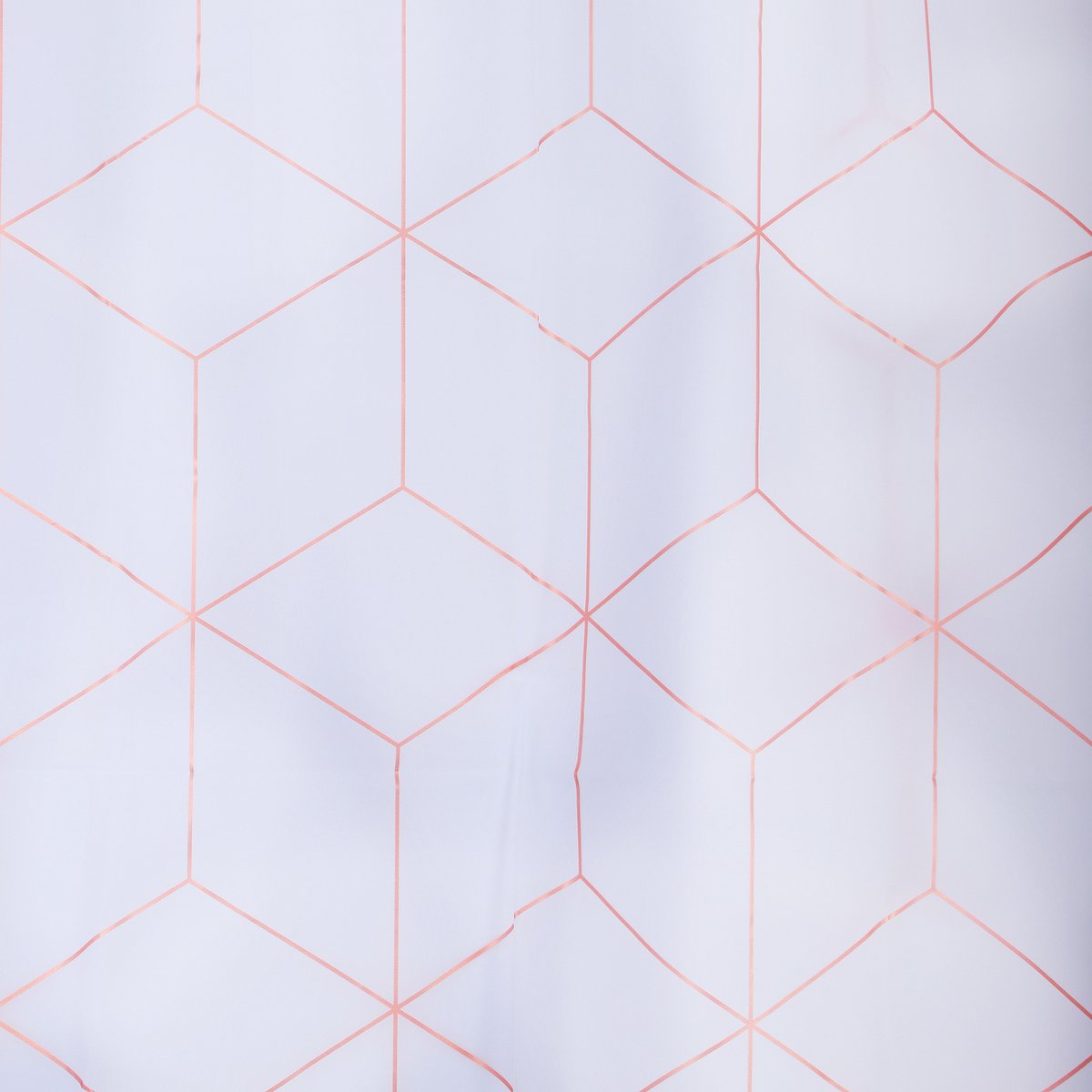 Differnz rideau de douche pastillo - 180 x 200 cm - Peva imperméable - blanc rouge