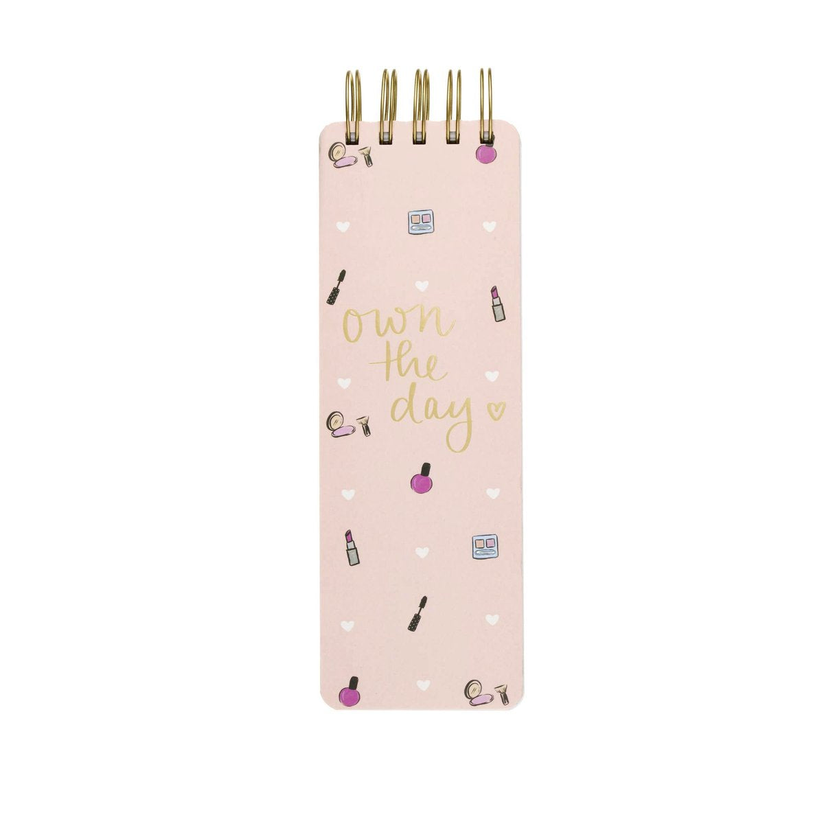 Bloc-notes Eccolo - spirale - rose clair - ligne - env. 8x23cm - ec-dl624