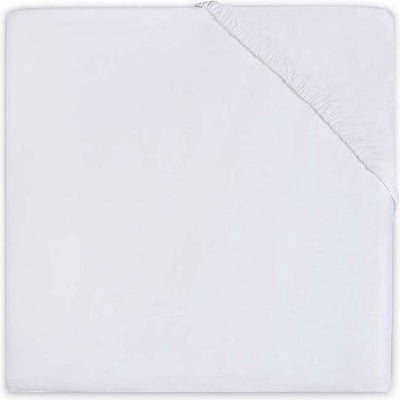 Drap-housse pour berceau Jollein - blanc - coton - 70x140cm