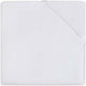 Drap-housse pour berceau Jollein - blanc - coton - 70x140cm