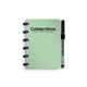 Carnet effaçable Correctbook a6 – menthe brumeuse – vierge – carnet réutilisable – avec lingette pour stylo – peut être complété par des pages supplémentaires