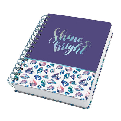 Sigel - cahier à spirale - jolie - a5 - couverture rigide - 240 pages - points - papier 120 grammes - gemmes féeriques - si-jn617