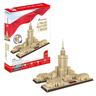 Puzzle 3D amusant et cubique, palais de la culture et de la science - 144 pièces.